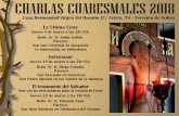 CHARLAS CUARESMALES 2018 · CHARLAS CUARESMALES 2018 Casa Hermandad Virgen del Rosario (C/ Cristo, 74 - Torrejón de Ardoz) La Última Cena Rvdo. Sr. D. Jaime Salido Párroco