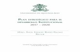 Plan estratégico Para el institucional 2017 - 2020 - UQROOpedi.uqroo.mx/files/libro/pedi-uqroo.pdf · 2017-02-13 · 4.Proyección de desarrollo 2017-2020 37 4.1Misión 37 4.2Visión