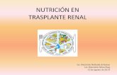 NUTRICIÓN Y TRASPLANTE RENAL - soctrasplantesuy.comsoctrasplantesuy.com/sites/default/files/curso enf...un ROL fundamental en el manejo del paciente trasplantado. MUCHAS GRACIAS!!!