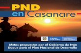 PND en Casanare - Casanare. 8 Pondremos en marcha la construcciأ³n de distritos y sistemas de riego