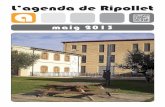 maig 2013 - Ripolletupload.ripollet.cat/FILES/PDF/ripollet-com-agenda-05-2013.pdf · n 18.30 h. Centre Cultural Amb motiu del Dia Mundial de la Fibromiàlgia que se celebra el 12
