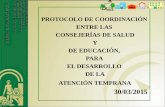 Presentación de PowerPoint · junta de andalucia delegaciÓn territorial de educaciÓn delegaciÓn territorial de igualdad,salud y politicas sociales protocolo de coordinaciÓn .