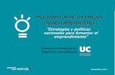 PROGRAMA FUNDACIÓN BANCAJA JOVENES EMPRENDEDORES “Estrategias … · 2011-12-05 · “Estrategias y políticas nacionales para fomentar el emprendimiento” Cursos de formación