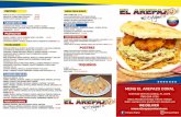 menu - El Arepazo en Doral · el madrugador s 5.99 fritos o ca" fred ecs el arepazo s 6.75 (w evos fritos o eggs criollo s 8.99 o —s. wttn empanadas queso. pollo y carne mechada