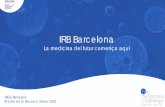 Presentación de PowerPoint - Coordinadora Catalana de ... · El Cafè de la Recerca, febrer 2020. El Repte Metàstasi de l’IRB Barcelona. 1. Una MARCA reconeguda 2. Una CAUSA universal