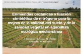Enmiendas orgánicas y fijación simbiótica de nitrógeno para vs 2 · 2014-12-03 · Enmiendas orgánicas y fijación simbiótica de nitrógeno para la mejora de la calidad del