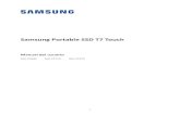 Samsung Portable SSD T7 Touch...5 Primeros pasos Antes de utilizar el Samsung Portable SSD T7 Touch en adelante T7 Touch, lea detenidamente este manual del usuario para saber cómo