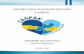 CENTRO ANN SULLIVAN PANAMA CASPANcaspan.gob.pa/wp-content/uploads/2016/08/Informe... · tercer mes, contribuciones a la seguridad social entre otros. Tiene una asignación de B/.