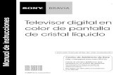 Televisor digital en Manual de instrucciones color de pantalladocs.sony.com/release/KDL32S5100_ES.pdfestablecidos para los dispositivos digitales Clase B de acuerdo con la Sección