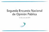 Segunda EncuestaNacional de OpiniónPública · Falta de acceso a vivienda Falta de acceso a agua Extorsiones Mala calidad de hospitales Mala calidad de las escuelas y educación