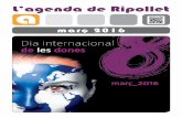 març 2016 - Ripolletupload.ripollet.cat/FILES/PDF/ripollet-com-agenda-marc-010316.pdfRambla de Sant Jordi Més d’una trentena d’expositors par-ticiparan en aquest certamen que