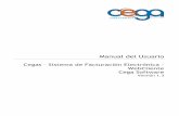 Manual del Usuario · 2018-04-06 · Manual del Usuario, Cegas - Facturación Electrónica -WebCliente Versión 1.3 Cega Software S.A. de C.V. Página 8 de 18 Confidencialidad –
