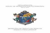 DECLARACION ANUAL DE MODIFICACION PATRIMONIALmazatlan.gob.mx/misc/declaracionpatrimonial2015.pdf · 2015-04-22 · declaracion anual de modificacion patrimonial mayo 2015 municipio