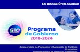 Presentación de PowerPoint · El pasado 25 de marzo 2019 se realizó la presentación del Programa de Gobierno 2018-2024 por parte del C. Gobernador Diego Sinhué Rodríguez Vallejo,