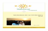 MEMORIA DE ACTIVIDADES 2012 - perualde.files.wordpress.com€¦ · PERUALDE ONGD. MEMORIA 2012 2 COOPERACIÓN En Perú. Desde el año 2010 la gestión del Proyecto de Tutorías y