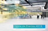 Lista de Precios 2019 - Siemens... · 2020-06-12 · Precio Lista Unit - Bs (*) El Precio Lista Incluye IVA vigente - Precios sujetos a cambio sin previo aviso Descripción Abril