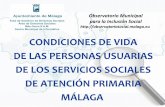 Presentación de PowerPoint - Málagaobservatoriosocial.malaga.eu/opencms/export/sites/... · Observatorio Municipal para la Inclusión Social Condiciones de vida 2013 Familias 1996