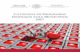 Catálogo de Programas Federales para Municipios 2017 · Catálogo de Programas Federales para Municipios 2017 6 AGRADECEMOS LA COLABORACIÓN ESPECIAL DE: SECRETARÍA DE DESARROLLO