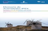 Memoria de Actividades IPEX - Castilla-La Mancha · del Foro para la Innovación y la Tecnología de Castilla-La Mancha (FITCLM). En el marco del Pacto por la Recuperación Económica