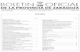BOLETIN OFICIAL · 2014-11-21 · infantil en cauce del río Ebro, en Centro de Natación Helios, término municipal de Zaragoza ... Anuncio de la URE núm. 50/06 sobre notificación