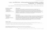Los conflictos intergubernamentales entre España y Cataluña · 2017-04-07 · 80 Los conflictos intergubernamentales entre España y Cataluña IntroduccIón1 Las relaciones intergubernamentales