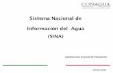 Sistema Nacional de Información del Agua (SINA) · 2019-04-18 · Componentes básicos del SINA 2. Programa de actualización y publicaciones 3. Plataforma informática Grupo interinstitucional