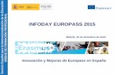 INFODAY EUROPASS 2015sepie.es/doc/comunicacion/jornadas/2015/16... · Mejoras en la aplicación del DME en 2016 1 Importación de datos de movilidades de MT+ y creación de documentos