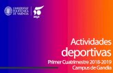 Actividades - Technical University of Valencia · Puedes solicitar la devolución de la cuota hasta 30 días naturales antes del final del periodo matriculado, ... como los hijos