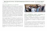 BOLETIN INFORMATIVO DE UNIORE - IIDH · La Misión de Observación, observó los comicios y efectuó su evaluación de la jornada electoral, cuyas organismo electoral boliviano junto