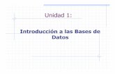 1 - Introduccion a las Bases de Datos · 2013-03-10 · almacenamientodedatos. •Aumentando el nivel de la autonomía de los nodos participantes. •Aumentando el grado de heterogeneidad