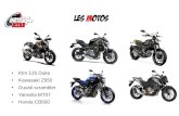 Les motos - Auto Ecole ECV · Les motos Ktm 125 Duke Kawasaki Z650 Ducati scrambler Yamaha MT07 Honda CB500