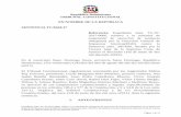 República Dominicana TRIBUNAL CONSTITUCIONAL EN NOMBRE … · Expediente núm. TC-07-2017-0006, relativo a la solicitud de suspensión de ejecución de sentencia interpuesta por