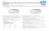 Impresora HP LaserJet Pro de la serie M404impresora HP, de forma segura a través de la nube. La mejor seguridad de su categoría: detecta y detiene ataques Un conjunto de funciones