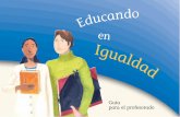 Guía para el profesorado - educaLABintercambia.educalab.es/wp-content/uploads/2015/05/... · 2015-05-21 · 6. La orientación escolar, vivencia y profesional. 7. La vivencia del
