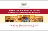 MES DE LA BIBLIA 2019 - Iglesia.cl · 2019-08-13 · 3 PRESENTACIÓN El Mes de la Biblia es una instancia privilegiada para reconocer y fomentar decididamente el valor e importancia