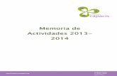 Memoria de Actividades 2013- 2014 - Fundación Capacis · Fundación Capacis Memoria de Actividades 2013-2014 8 Por Edad Las edades de los candidatos están comprendidas entre los