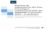 Reporte de Seguimiento del Plan Estratégico Institucional (PEI) …old.sernanp.gob.pe/sernanp/archivos/documentos... · 2017-05-26 · Avance a diciembre del 2016 Reporte del seguimiento