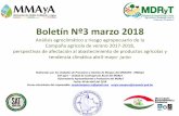 Boletín Nº3 marzo 2018 - senamhi.gob.bo...Boletín Nº3 marzo 2018 Análisis agroclimático y riesgo agropecuario de la Campaña agrícola de verano 2017-2018, perspectivas de afectación