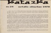 ns 24 uztaila -abuztua 1978 - Alpino Tabiraalpino-tabira.org/katazka/0024-1978.pdf · Posets y Espadas, forman un importante macizo que linda con las tierras de Estos. El Cinqueta