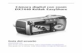 Cámara digital con zoom DX7440 Kodak EasyShare · 2011-12-09 · Cómo encender y apagar la cámara Pulse el seguro del sintonizador de modo y, sin soltarlo, gire el sintonizador