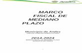 MARCO FISCAL DE MEDIANO PLAZO - Andes, Antioquia · 2016-01-26 · 2014-2024 MARCO FISCAL DE MEDIANO PLAZO MUNICIPIO DE ANDES . 2 ... metas del superávit primario, las tasas de crecimiento