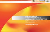 Matemáticas · Secundaria / matemáticas miento y aprecio de la diversidad cultural y lingüística de México; además, se centran en el desarrollo de competencias con el fin de