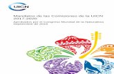 Mandatos de las Comisiones de la UICN 2017-2020 · 2016-12-01 · Mandatos de las Comisiones de. la UICN 2017-2020 . Aprobados por el Congreso Mundial de la Naturaleza . Septiembre