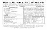 AINC ACENTOS DE AREA - CNIA · 2019-11-16 · Volumen 3. 9. noviembre 2013. Numero 11. ... ción y material antecedente a la Área, y ayuda a dar ex-plicaciones con contexto para