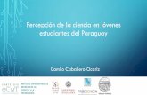 Percepción de la ciencia en jóvenes estudiantes del Paraguay · 2019-05-08 · BALANCE DE LA CIENCIA Y LA TECNOLOGÍA TENIENDO EN CUENTA TODOS LOS ASPECTOS POSITIVOS Y NEGATIVOS