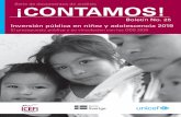 Serie de documentos de análisis ¡CONTAMOS!...promover los derechos de las niñas, niños y adolescentes. En ese contexto, para 2019 la IPNA en Guatemala En ese contexto, para 2019