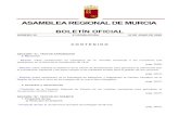 ASAMBLEA REGIONAL DE MURCIAhermes.asambleamurcia.es/documentos/pdfs/boar/Boar.10/... · 2020-06-17 · ASAMBLEA REGIONAL DE MURCIA BOLETÍN OFICIAL NÚMERO 30 X LEGISLATURA 16 DE
