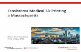 Ecosistema Medical 3D Printing a Massachusetts · Aplicació de la impressió 3D als dispositius mèdics: Elaboració d’aparells totalmentadaptats al pacient. Possibilitat de producció