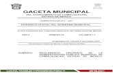 O GACETA MUNICIPAL · 0 o gaceta municipal del ayuntamiento de chimalhuacÁn, estado de mÉxico administraciÓn 2019 – 2021 periÓdico oficial del gobierno municipal. plaza zaragoza