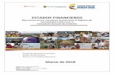 ESTADOS FINANCIEROS · 2018-07-16 · NOTAS A LOS ESTADOS FINANCIEROS A 31 DE MARZO DE 2018 NOTAS DE CARÁCTER GENERAL 1. NATURALEZA JURIDICA Y FUNCIONES DE COMETIDO ESTATAL 1.1.Naturaleza